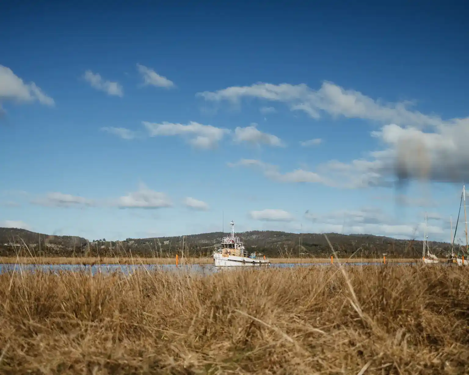Boat Reflections hotel and Franklin surrounds in Tasmania's Huon Valley. Image by Josh Withers, Tasmanian wedding celebrant.
